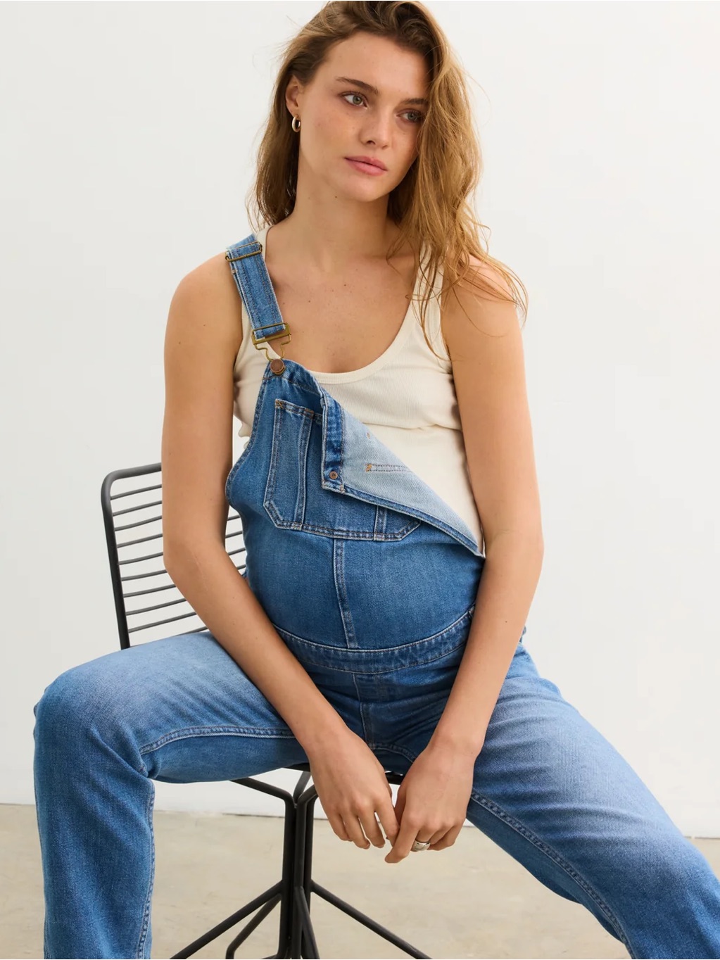 Hatch Maternity Overall In Indigo